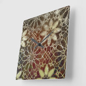 秘法伝授者はIIをタイルを張ります スクエア壁時計 (傾斜)