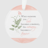 秘蔵された記憶悔やみや弔慰の死別のオーナメント オーナメント (正面)