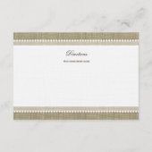 秘蔵ハートBurlapルックディレクション挿入 エンクロージャーカード (裏面)