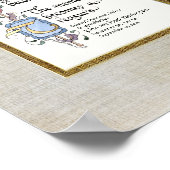 秘蔵メモリ写真悔やみや弔慰 パーソナライズされた ポスター (角)