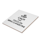 秘蜜があることの平静そして焦点を保って下さい タイル (側面)