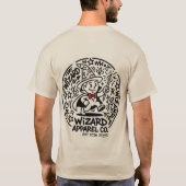秘術の街: Haring x BAPE風魔法使いT Tシャツ (裏面)