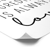 秘訣は常に愛 ポスター (角)