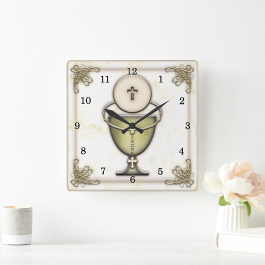 秘跡 スクエア壁時計 (ホーム)