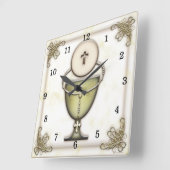 秘跡 スクエア壁時計 (傾斜)