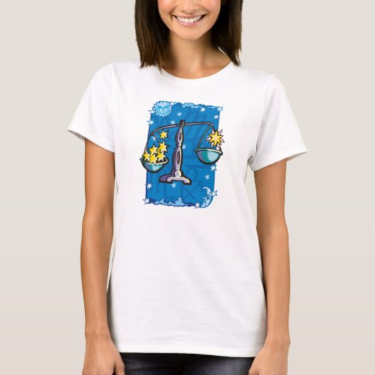 秤量はかりで測星 Tシャツ (正面)