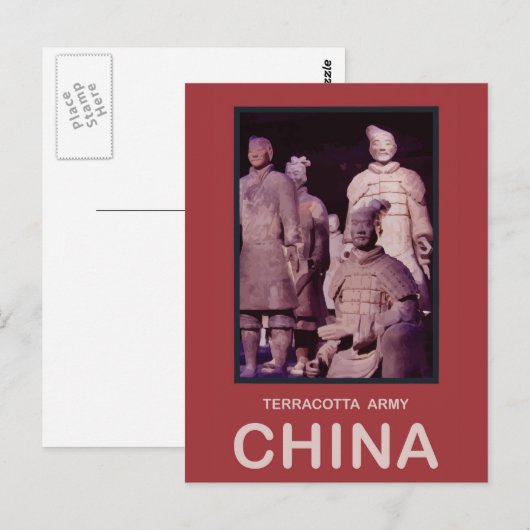 秦兵馬俑 ポストカード (正面/裏面)