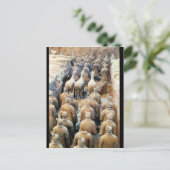 秦兵馬俑，秦朝，紀元前210年 ポストカード (スタンド正面)