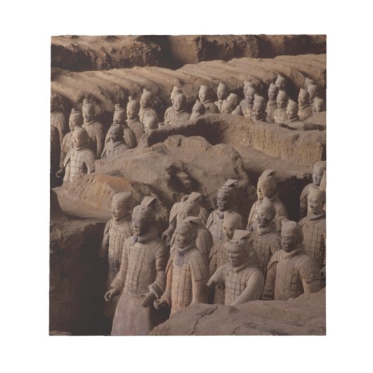 秦始皇帝の兵馬俑 ノートパッド (正面)