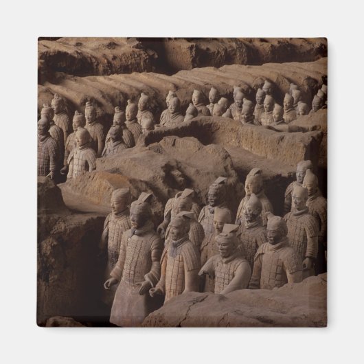 秦始皇帝の兵馬俑 マグネット (正面)