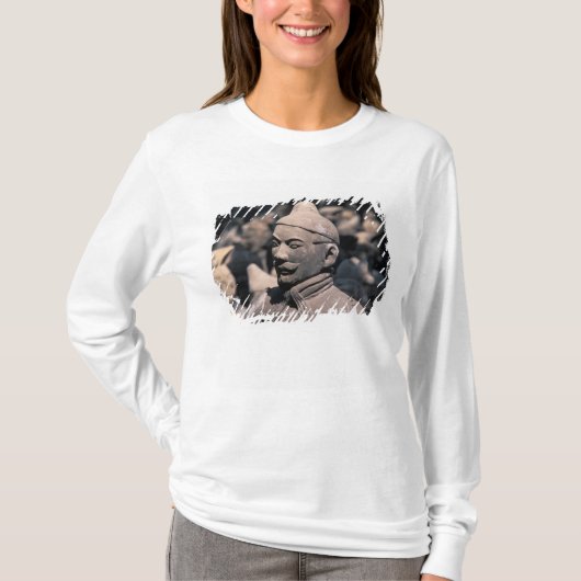 秦始皇帝の2つの兵馬俑 Tシャツ (正面)