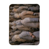 秦始皇帝陵の兵馬俑 マグネット (縦)
