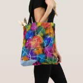 秦州中国シティマップ トートバッグ (クローズアップ)