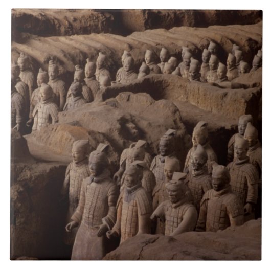 秦帝のテラコッタ戦士の軍 タイル (正面)