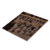 秦帝のテラコッタ戦士の軍 タイル (側面)