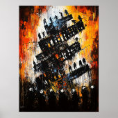 秩序の崩壊 – 表現主義ディストピア市 ポスター (正面)