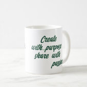 称賛のポートレート コーヒーマグカップ (正面右)