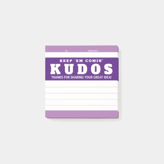 称賛の素晴らしアイディア賞 ポストイット (正面)