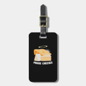 称賛チーズプンチーズボードチーズラおもしろいバー ラゲッジタグ (正面縦)