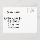 移おもしろい動したヴィンテージ 案内ポストカード (裏面)