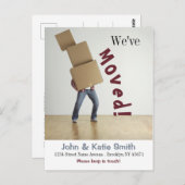 移おもしろい動案内カード – カスタム ポストカード (正面/裏面)