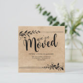 移エレガント動した住所の変更 案内状 (スタンド正面)