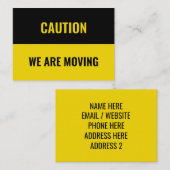 移カスタマイズ動アドレス情報のパーソナライズ ノートカード (正面/裏面)