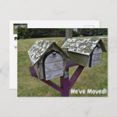 移カスタム素朴動はがきの住所の変更 ポストカード (正面/裏面)