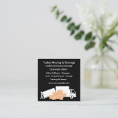 移カッコいい動と保存のテーマ スクエア名刺 (スタンド正面)