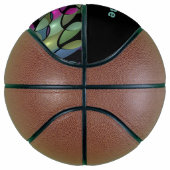 移カラフル動抽象芸術トリップ（幻覚体験）のようなフラクタル名 バスケットボール (右)