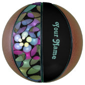 移カラフル動抽象芸術トリップ（幻覚体験）のようなフラクタル名 バスケットボール (縦)