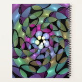 移カラフル動抽象芸術トリップ（幻覚体験）のようなフラクタル名 プランナー手帳 (裏面)