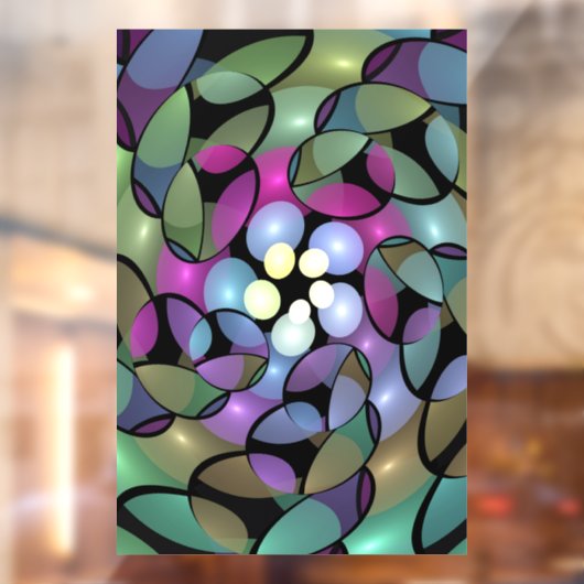 移カラフル動抽象芸術トリップ(幻覚体験)のようなフラクタル芸術 ウィンドウサイン (シート2)