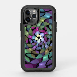 移カラフル動抽象芸術トリップ（幻覚体験）のようなフラクタル芸術 オッターボックスディフェンダーiPhone 11 PROケース