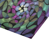 移カラフル動抽象芸術トリップ（幻覚体験）のようなフラクタル芸術 カッティングボード (角)