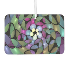 移カラフル動抽象芸術トリップ（幻覚体験）のようなフラクタル芸術 カーエアーフレッシュナー