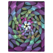 移カラフル動抽象芸術トリップ（幻覚体験）のようなフラクタル芸術 クリップボード (裏面)