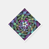 移カラフル動抽象芸術トリップ（幻覚体験）のようなフラクタル芸術 スタンダードカクテルナプキン (角)
