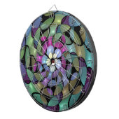 移カラフル動抽象芸術トリップ（幻覚体験）のようなフラクタル芸術 ダーツボード (正面右)