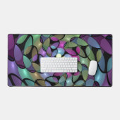 移カラフル動抽象芸術トリップ（幻覚体験）のようなフラクタル芸術 デスクマット (キーボード&マウス)