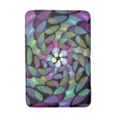 移カラフル動抽象芸術トリップ(幻覚体験)のようなフラクタル芸術 バスマット (正面縦)