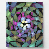 移カラフル動抽象芸術トリップ（幻覚体験）のようなフラクタル芸術 フォトプラーク (正面)