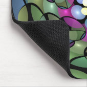 移カラフル動抽象芸術トリップ(幻覚体験)のようなフラクタル芸術 マウスパッド (コーナー)