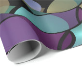 移カラフル動抽象芸術トリップ（幻覚体験）のようなフラクタル芸術 ラッピングペーパー (ロールコーナー)