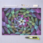 移カラフル動抽象芸術トリップ（幻覚体験）のようなフラクタル芸術 薄葉紙 (クラフト)