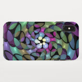 移カラフル動抽象芸術トリップ（幻覚体験）のようなフラクタル芸術 Case-Mate iPhoneケース (裏面(横))