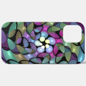 移カラフル動抽象芸術トリップ（幻覚体験）のようなフラクタル芸術 Case-Mate iPhoneケース (裏面 (横))