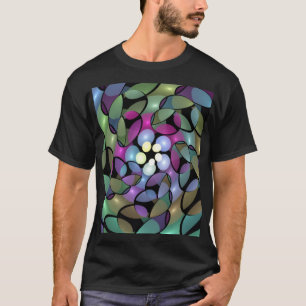移カラフル動抽象芸術トリップ(幻覚体験)のようなフラクタル芸術 Tシャツ