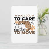 移クール動が遅いリラックス猫 シーズンカード (スタンド正面)