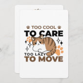 移クール動が遅いリラックス猫 シーズンカード (正面/裏面)